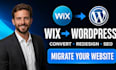 convert wix to wordpress conversion clone, SEO optimized wordpress development