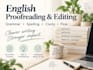 proofread and edit your english documents