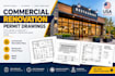 do commercial renovation permit drawings, restaurant permit plans,
