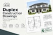 create professional duplex construction drawings and architectural blueprints
