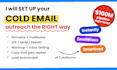 setup cold email outreach using instantly ai, email bison and smartlead