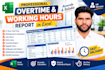 do create excel attendance, late, overtime and leave reports