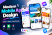 design a modern mobile app UI UX