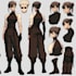 draw custom  reference sheet design in anime