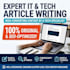 write technical IT articles and blog posts