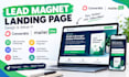 design a lead magnet landingpage on convertkit mailerlite