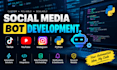 develop automated tiktok bot, youtube bot, instagram bot, python automation bot