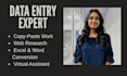 do data entry, excel data entry copypaste and web research