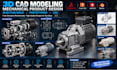 3d cad modeling,3d mechanical product design, injection mold for prototyping cnc