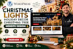 wordpress christmas lights holiday decor christmas tree website design ecommerce
