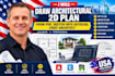 draw architectural 2d plan from pdf, sketch into autocad, chief architect
