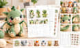 create a custom amigurumi crochet pattern in PDF