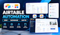 build airtable automation, database, CRM and softr web app
