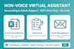 do non voice virtual assistant for accounting admin support