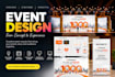 create complete event branding and key visual designs