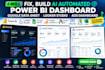fix build ai automated power bi dashboard google data sheet studio ads dashboard