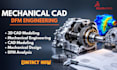 do 3d mechanical engineering, cad modeling, rendering and dfm analysis