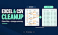 convert PDF tables to excel or clean CSV data