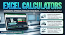 build automated excel calculators, dynamic formulas, and vba macros