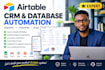 build airtable CRM database and business automation system