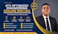 write an ats optimized engineering resume, CV, and cover letter