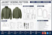 create professional jacket sewing pattern, grading and garment tech pack