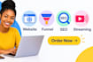 do click website click funnel click seo and streaming click