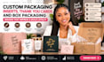 design custom packaging inserts, thank you cards and box packaging