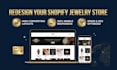 design a custom jewelry website watches shopify store website
