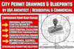 do city permit drawings as usa architect and structural calculation design