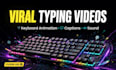 create viral typing, videos with keyboard animation and captions