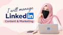 manage linkedin content and marketing