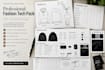 fashion tech pack, clothing tech pack, apparel tech pack