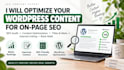 optimize your wordpress content for on page SEO