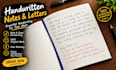 write handwritten letters and notes