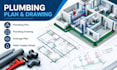 create plumbing plan, plumbing drawing, drainage plan and water supply design
