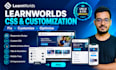 customize and fix your learnworlds lms website with CSS