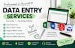 do accurate data entry, excel, PDF to word and transcription