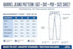 make custom barrel jeans pattern in gerber ggt dxf files