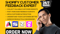 setup shopify feedback and survey zigpoll bizrate gojiberry grapevine apricot