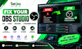 fix obs studio lag, audio and streaming issues