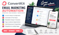 setup convertkit email marketing automation, newsletter and email sequences