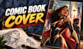 design a professional comic book cover and cover art