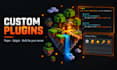 develop a custom minecraft plugin for your paper or spigot server