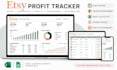create etsy profit tracker, inventory spreadsheet sales dashboard and automation