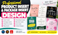 design insert package product insert card package insert bag design warp design