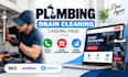 design plumbing drain cleaning google ads lead generation landing page