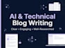 write ai blog posts and technical articles