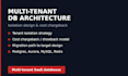 design multi tenant database architecture and a cost chargeback model