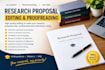 edit and proofread your research proposal